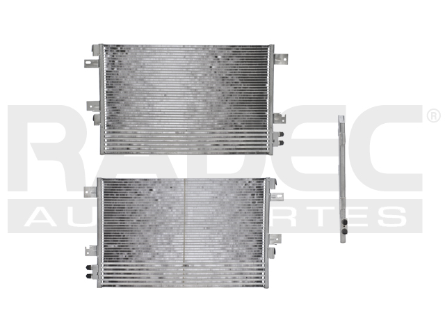 CONDENSADOR CR SEBRING 07-10 L4 2.4/V6 2.7, 3.5 LTS AUT/STD S/SECADOR 25 13/16X16 5/16X16MM ALUM SOLD POLAR
