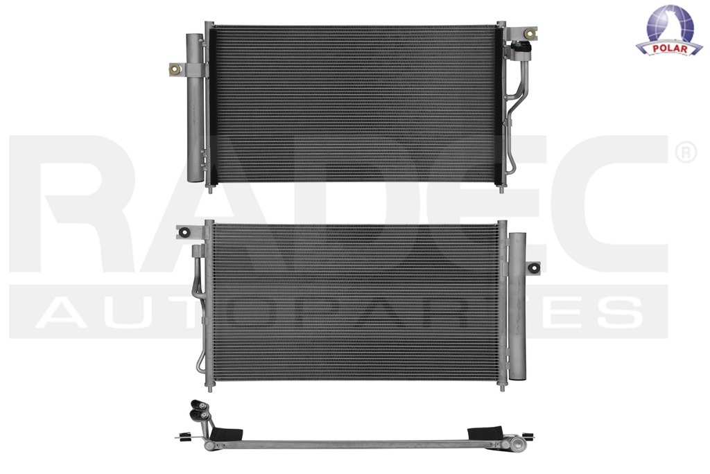 CONDENSADOR DG ATTITUDE 06-11 L4 1.4, 1.6L AUT/STD C/SECADOR 25X13 5/7X16MM ALUM SOLD POLAR