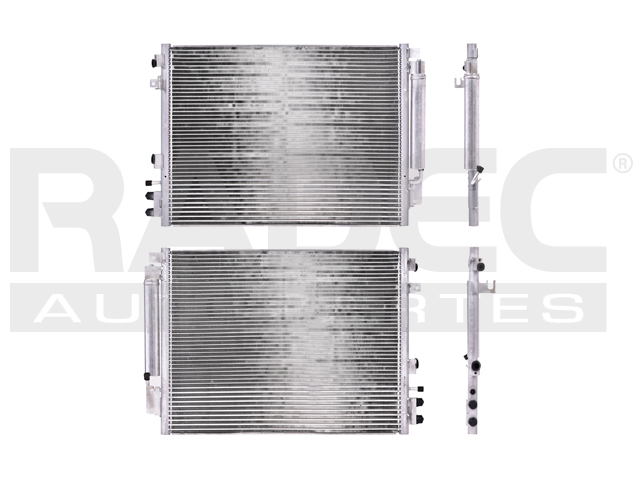 CONDENSADOR DE AIRE DG CHALLENGER 09-21 V6 2.7-3.6/V8 5.7-6.4 LTS AUT/STD C/SECADOR C/ENFR DE ACEITE 24 2/5X18 1/3X20MM ALUM SOLD POLAR