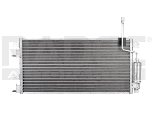 CONDENSADOR DE AIRE FD FOCUS 08-11 L4 2.0, 2.5 LTS C/SECADOR STD 26 4/7X12 2/3X16MM ALUM SOLD