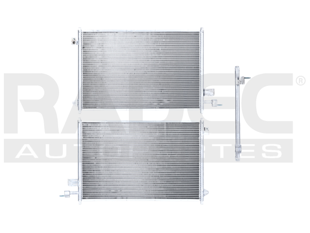 CONDENSADOR DE AIRE FD MUSTANG 05-09 V6 4.0/V8 4.6/V8 5.0 LTS AUT/STD S/SECADOR  24 5/8X16 9/16X17MM ALUM SOLD