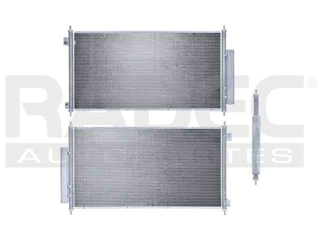 CONDENSADOR HD ACCORD 08-12 L4 2.4/V6 3.5 LTS AUT/STD C/SECADOR 26 1/4X13 5/16X16MM ALUM SOLD POLAR
