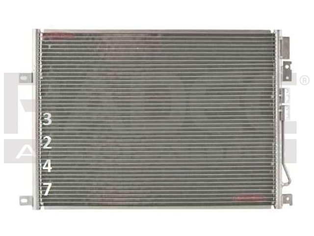 CONDENSADOR DE AIRE JP GRAND CHEROKEE 05-10 V6 3.0, 3.7/V8 4.7, 5.7 LTS AUT/STD C/SECADOR C/ENFR DE ACEITE 24 2/5X17 7/8X20MM ALUM SOLD POLAR
