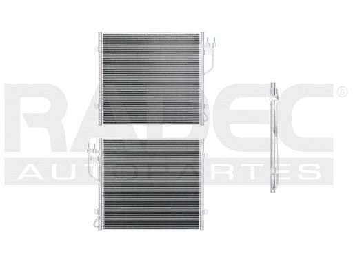 CONDENSADOR DE AIRE JP LIBERTY 02-05 V6 3.7 LTS AUT S/SECADOR 20 1/2X18 1/16X16MM ALUM SOLD