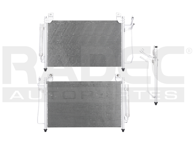 CONDENSADOR MZ CX7 07-12 L4 2.3, 2.5 LTS AUT/STD C/SECADOR 26X14 7/8X16MM ALUM SOLD POLAR