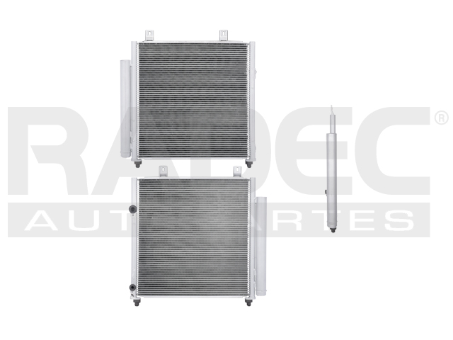 CONDENSADOR DE AIRE MT MIRAGE 16-20 L3 1.2 LTS AUT/STD C/SECADOR 15 1/4X14 15/16X16MM ALUM SOLD