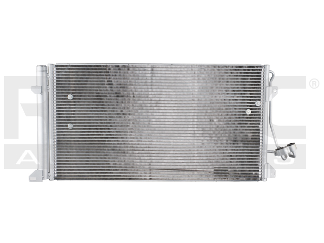 CONDENSADOR DE AIRE VW TOUAREG 04-10 V6 3.0,3.6 V8 4.2 LTS DIESEL AUT C/SECADOR 28 1/4X14 9/16X16MM ALUM SOLD POLAR