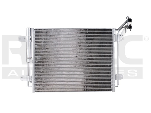 CONDENSADOR DE AIRE VW TIGUAN 09-17 L4 2.0 LTS AUT C/SECADOR 22 7/8X17 2/3X16MM ALUM SOLD POLAR