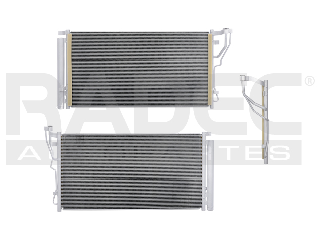 CONSENSADOR DE AIRE KI OPTIMA 14-16 L4 2.0/2.4 LTS AUT C/SECADOR 27 7/16X15 1/2X12MM ALUM SOLD POLAR