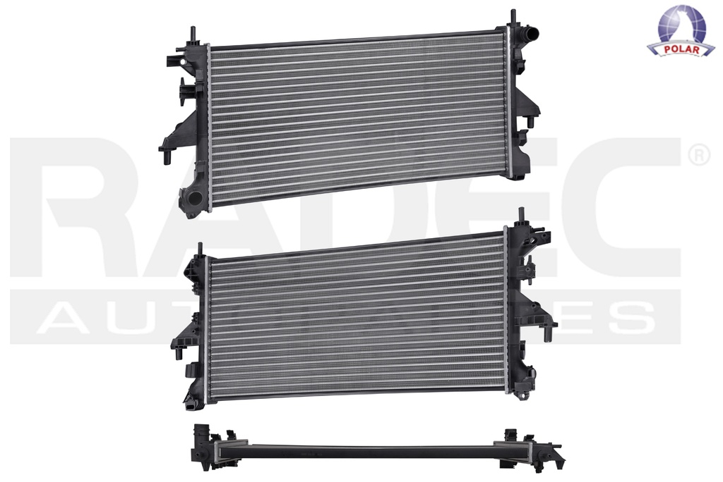 RADIADOR FT DUCATO 08-17 L4 2.2 LTS C/S AA STD 30 5/7X14 6/7X23 MM ALUM MEC POLAR