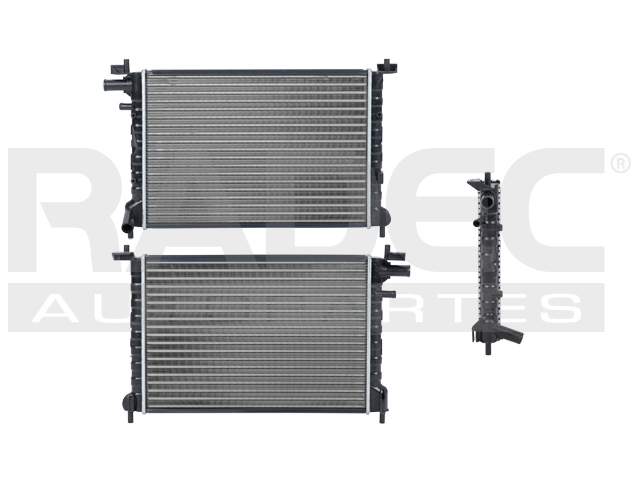 RADIADOR FD FIESTA 02-06 L4 1.3 LTS CON AIRE ESTANDAR