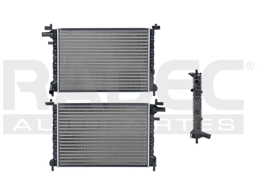 RADIADOR FD FIESTA 02-06 L4 1.3 LTS CON AIRE ESTANDAR
