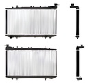 RADIADOR NS TSURU III 91-17 L4 1.6, 1.8, 2.0 LTS 2 HILERAS 1/2 C/S AA STD 12 3/5X25 1/2X26MM ALUM MEC POLAR