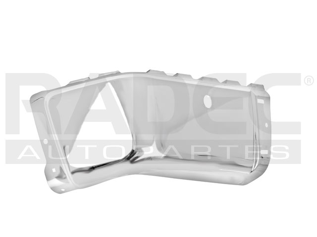 ALERON DEFENSA TRASERO CV CHEYENNE/SILVERADO/CUSTOM 07-13 CROMADO C/HOYO P/SENSOR IZQ