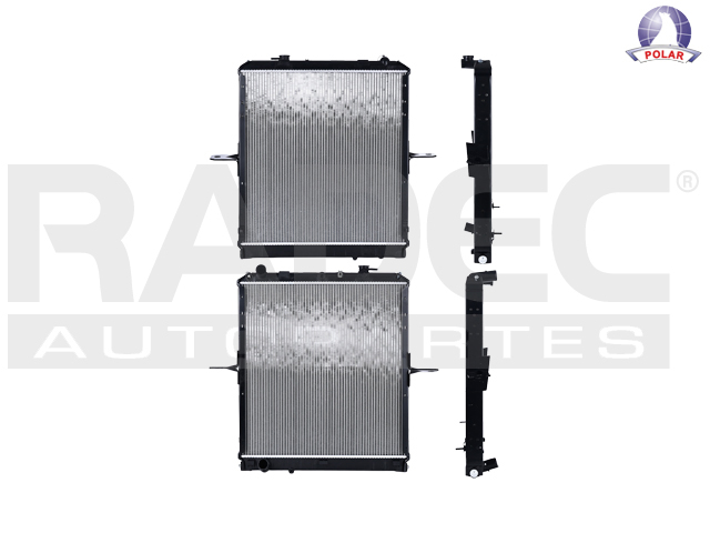RADIADOR IZ ELF 350/400/650 09-12 16 V 5.2 LTS STD 24 3/8X23 1/8X36MM ALUM PLASTICO POLAR
