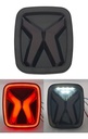 CALAVERA TIPO JEEP LED GLO CON FUNCIONES MICA HUMO 12-24V