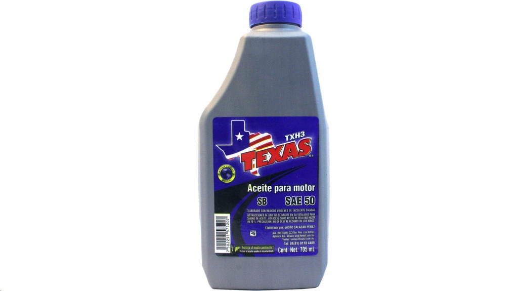 ACEITE MOTOR SAE 50 TEXAS 705 ML