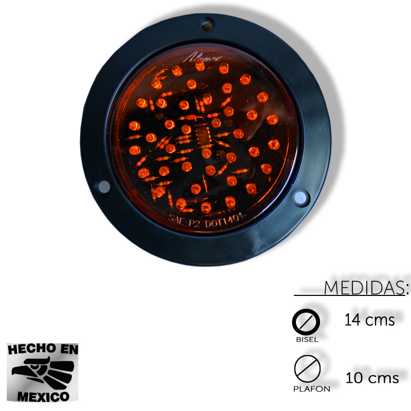 PLAFON TRASERO REDONDO 4 39 LED C/MOVIMI