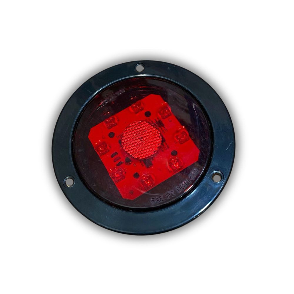 PLAFON REDONDO 4" EC MOV 8 LEDS ROJO