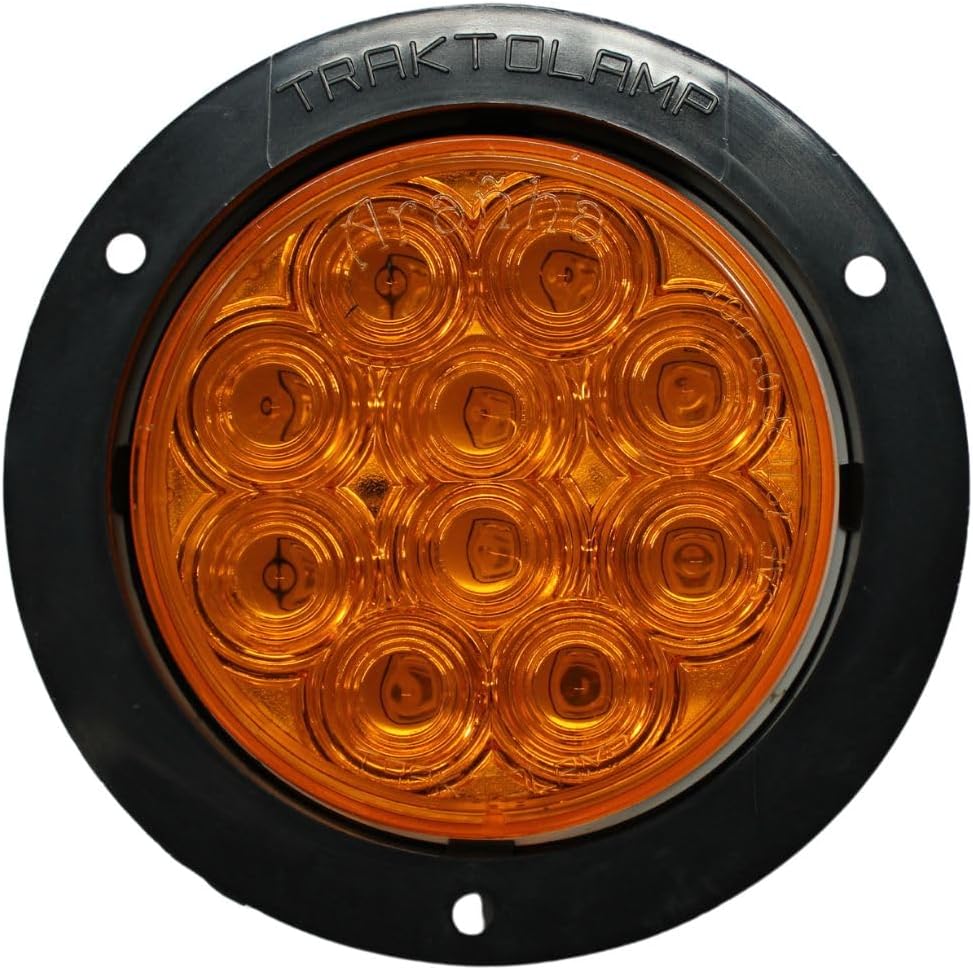 PLAFON REDONDO 4 10 LEDS FIJO AMBAR PREC