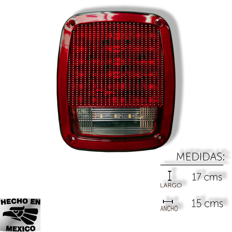 CALAVERA T/JEEP PLASMA 39 LED FIJA