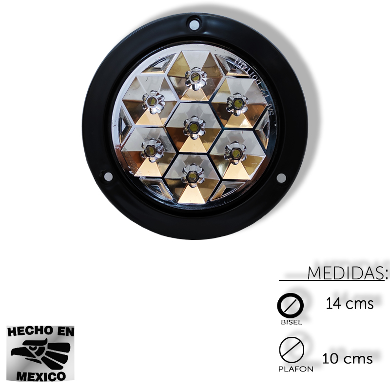 PLAFON REDONDO 4 7 LEDS PANAL CRISTAL FI