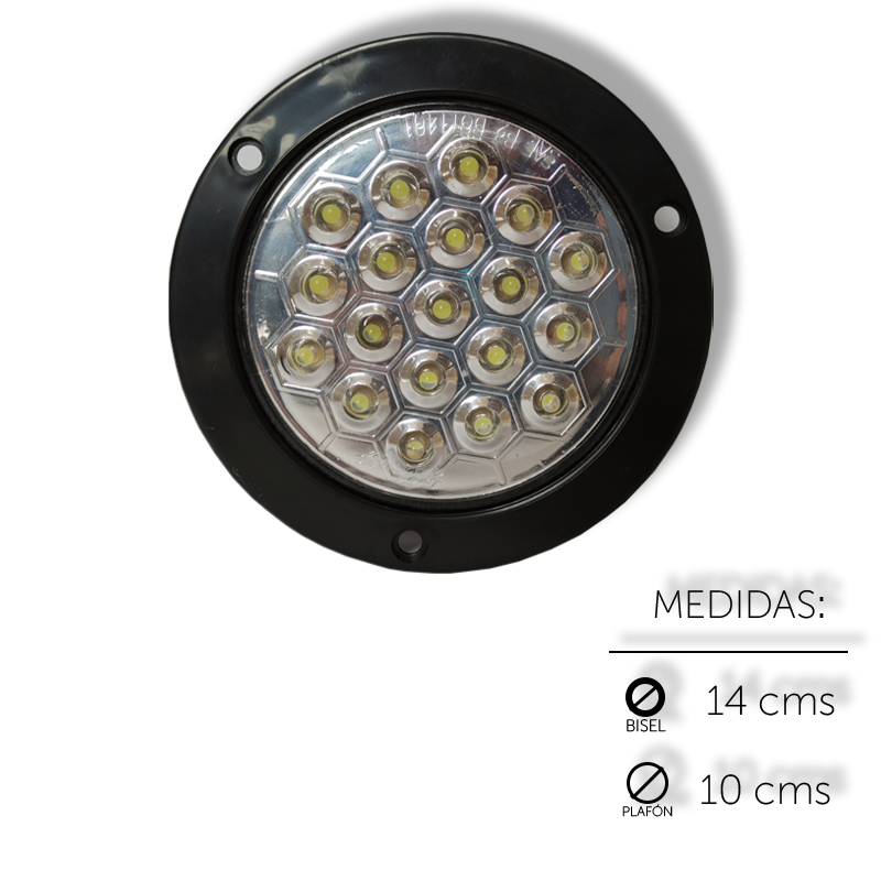 PLAFON REDONDO 4 19 LED FIJO CRISTAL PRE