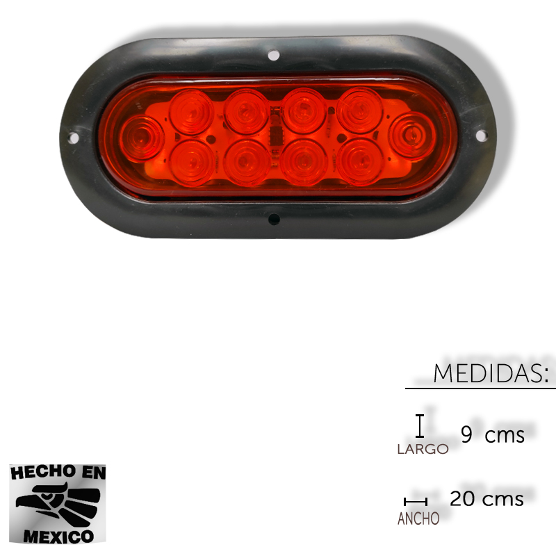 PLAFON OVALADO 10 LED C/MOVIMIENTO AMARI