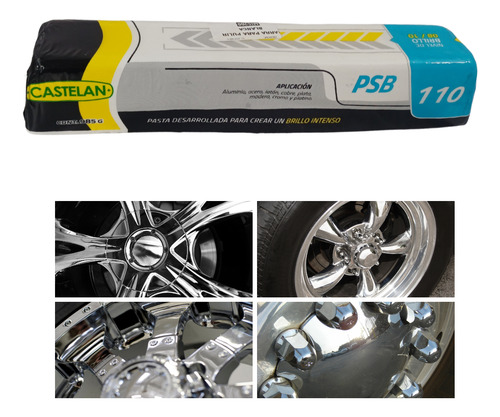 ABRILLANTADOR PIEDRA PULIR RINES Y ALUMINIO BLANCO 985G CASTELAN