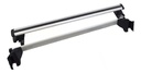 BARRA PORTA EQUIPAJE P/TOLDO ALUMINIO C/LLAVE T/KIA 120 CMS BASE NEGRO BARRA GRIS/NEGRO JGO