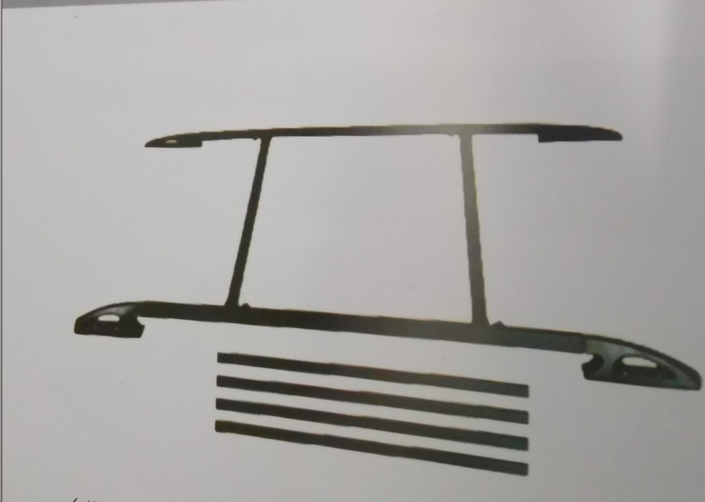 CANASTILLA UNIVERSAL ALUMINIO 4 PZAS PAR