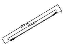 [CCR2100400] CABLE P/CERRADURA ST. TOLEDO DELANTERO (52.50 CM)