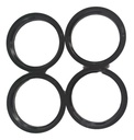 CENTRADOR RIN NEGRO PLASTICO (67.1 x 56.6) 4 PZS