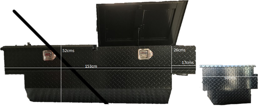 CAJA HERRAMIENTA C/RESAQUE INF 60 C/2 TAPAS **SOLO VENTAS MAYOR A 4 PIEZAS