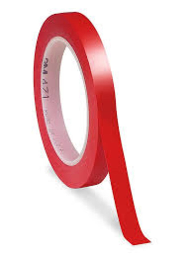 CINTA REFLEJANTE 3M 1/4" ROJO x Metro