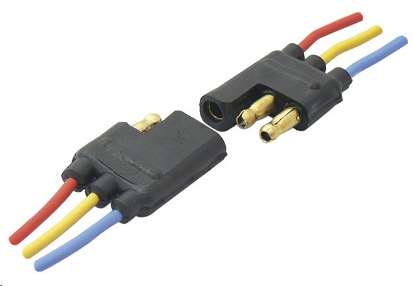 [CONE85006] CONECTOR REMOLQUE 3 VIAS PLANO
