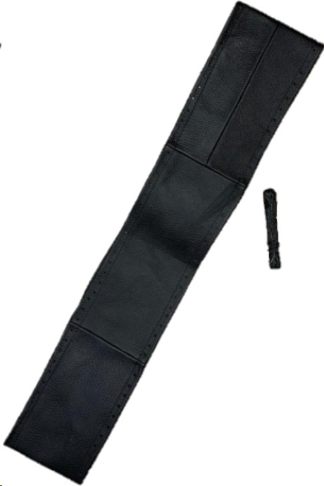 FUNDA DE VOLANTE BRONX PIEL TEJIDA NEGRA