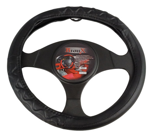 CUBRE VOLANTE VINIL NEGRO 38 CM