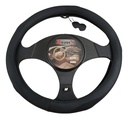FUNDA DE VOLANTE BRONX PIEL NEGRO MEDIAN