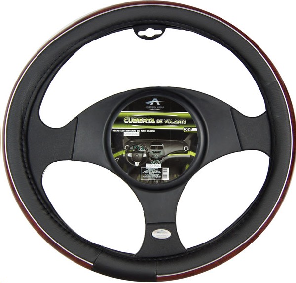 CUBRE VOLANTE X7 NEGRO /MADERA