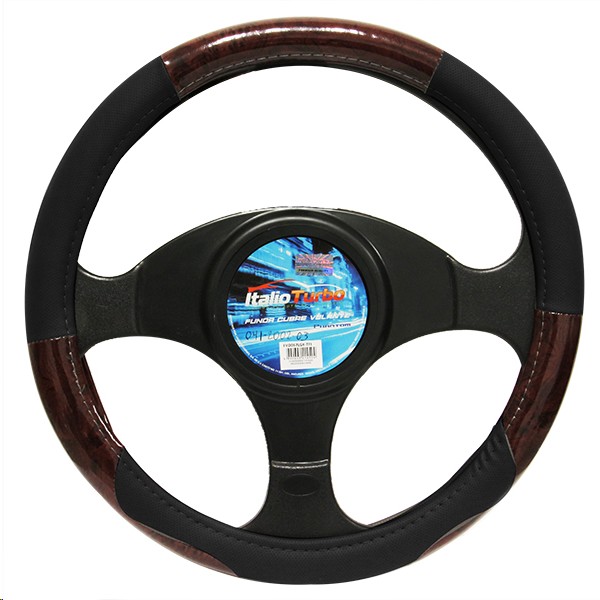 CUBRE VOLANTE VINIPIEL NEGRO "L" **HASTA