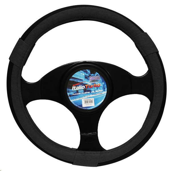 CUBRE VOLANTE VINIPIEL NEGRO "L"