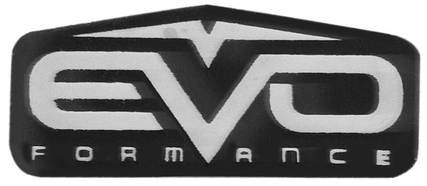 EMBLEMA LETRERO EVO RECTANG AC INOX.