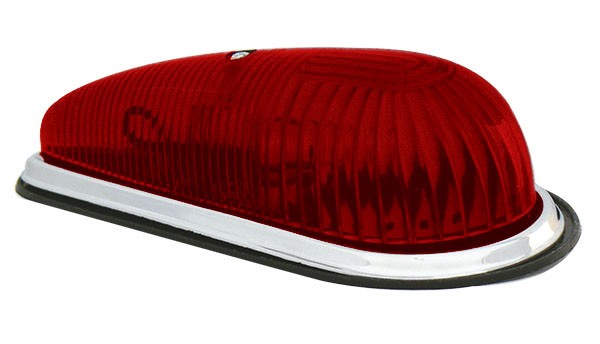 PLAFON CHALUPA 7.5X3" ROJO   ***