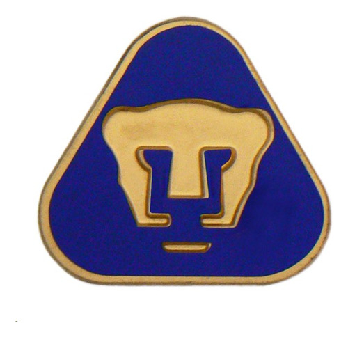 EMBLEMA LOGO DECORATIVO PUMAS AZUL Y ORO