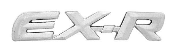 EMBLEMA LETRERO EXR CROMO