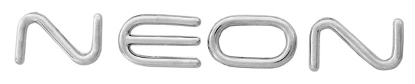 EMBLEMA LETRERO DODGE CROMO (NEON)