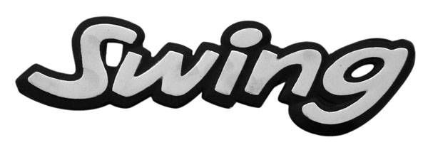 EMBLEMA LETRERO SWING 95-99 CROMO