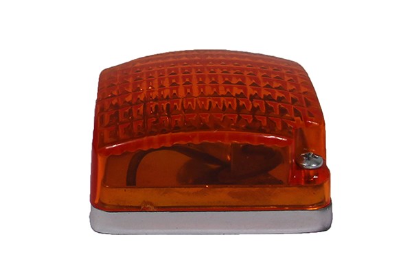 PLAFON CUADRITO 2X2" AMBAR   ***