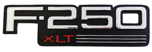 EMBLEMA LETRERO FD F-250 XLT CROMO